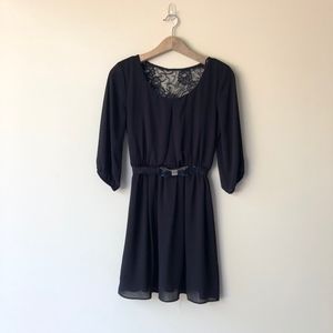 Black Chiffon Dress